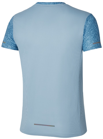 Футболка мужская Mizuno Premium Aero Parisian Blue - Фото 2 большая