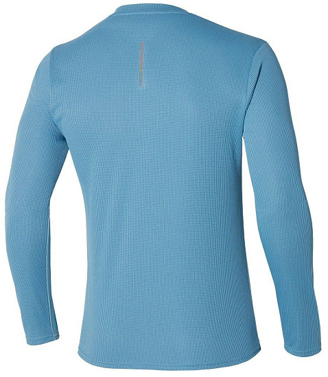 Лонгслив мужской Mizuno Dryaeroflow Ls Hz Parisian Blue - Фото 2 большая