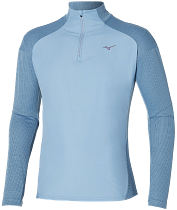 Лонгслив мужской Mizuno Hybrid Ls Parisian Blue