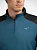 Лонгслив мужской Mizuno Hybrid Half Zip Black/Blue Wing Teal - Фото 8 малая
