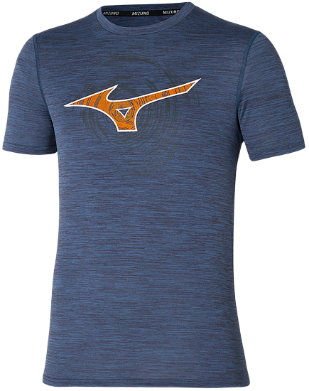 Футболка мужская Mizuno Core Rb Estate Blue - Фото 1 большая