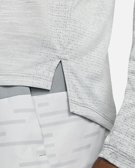 Футболка мужская Nike Dri-FIT ADV Techknit Ultra Light Smoke Grey/Heather - Фото 6 большая