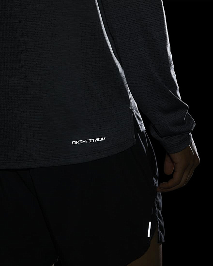 Футболка мужская Nike Dri-FIT ADV Techknit Ultra Black - Фото 8 большая