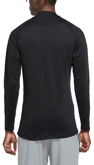 Футболка мужская Nike Pro Warm Black - Фото 2 большая