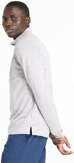 Лонгслив мужской New Balance Athletics Heat Grid 1/2 Zip Athletic Grey - Фото 4 большая
