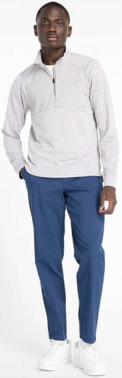 Лонгслив мужской New Balance Athletics Heat Grid 1/2 Zip Athletic Grey - Фото 7 большая
