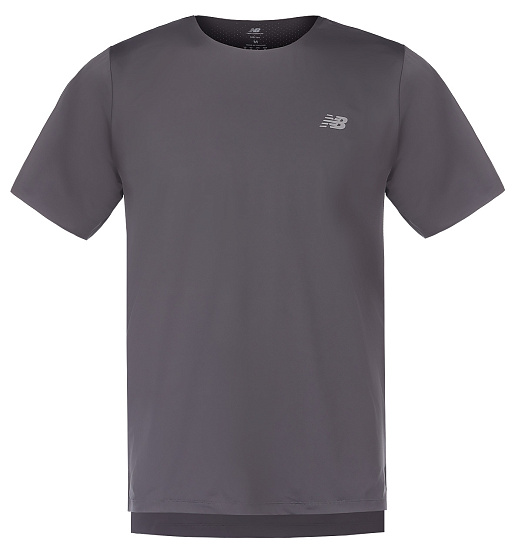 Футболка мужская New Balance Race Day Graphite - Фото 1 большая