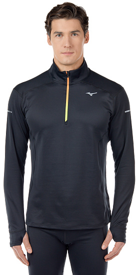 Лонгслив мужской Mizuno Warmalite HZ Чер - Фото 4 большая