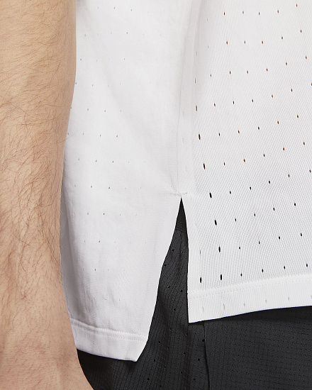 Майка мужская Nike AeroSwift Singlet White - Фото 6 большая