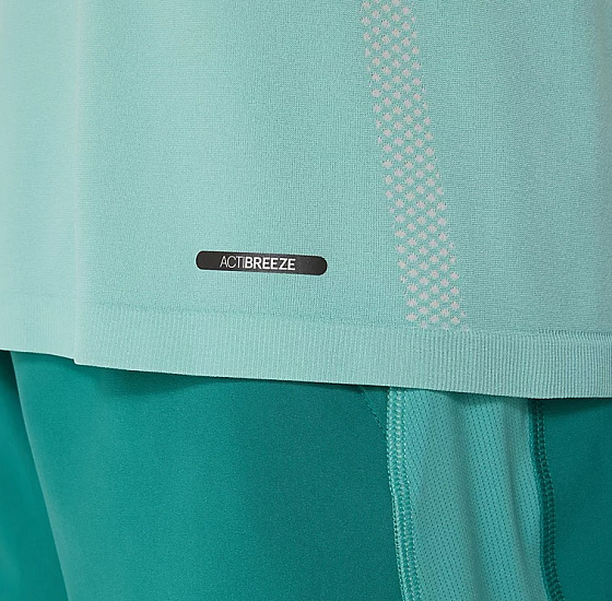 Лонгслив мужской ASICS Seamless Top Birch/Oasis Green - Фото 6 большая