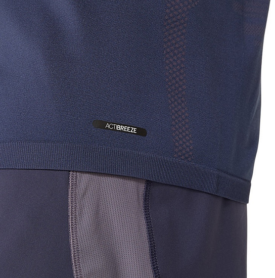Футболка мужская ASICS Seamless Top Lavender Grey/Indigo Fog - Фото 7 большая