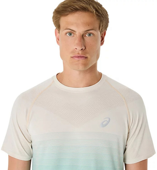 Футболка мужская ASICS Seamless Top Birch/Oasis Green - Фото 6 большая