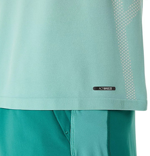 Футболка мужская ASICS Seamless Top Birch/Oasis Green - Фото 7 большая