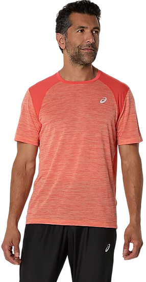 Футболка мужская ASICS Road Top Coral Reef/Mojave - Фото 3 большая