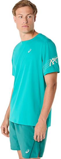Футболка мужская ASICS Icon Top Wave Teal - Фото 3 большая