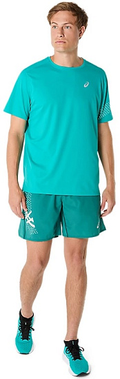 Футболка мужская ASICS Icon Top Wave Teal - Фото 6 большая