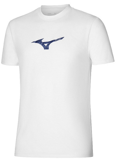 Футболка мужская Mizuno Athletics RB White - Фото 1 большая