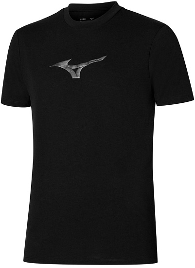 Футболка мужская Mizuno Athletics RB Black - Фото 1 большая