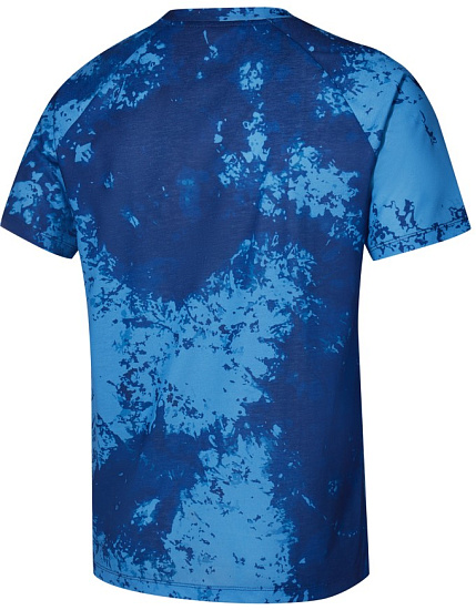 Футболка мужская Mizuno Athletics Graphic Bellwether Blue - Фото 2 большая
