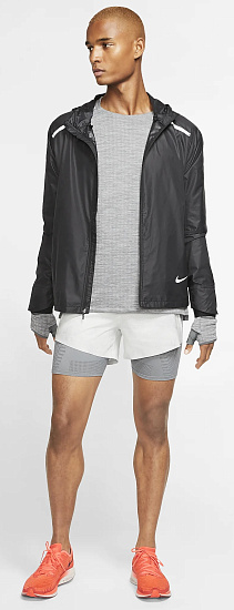 Футболка мужская Nike Therma Sphere 3.0 Ls Iron Grey/Htr/Grey Fog/Reflective Silv - Фото 7 большая