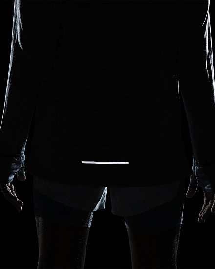Футболка мужская Nike Therma Sphere 3.0 Ls Iron Grey/Htr/Grey Fog/Reflective Silv - Фото 8 большая