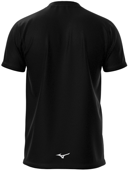 Футболка мужская Mizuno Athletics Rb Black - Фото 2 большая