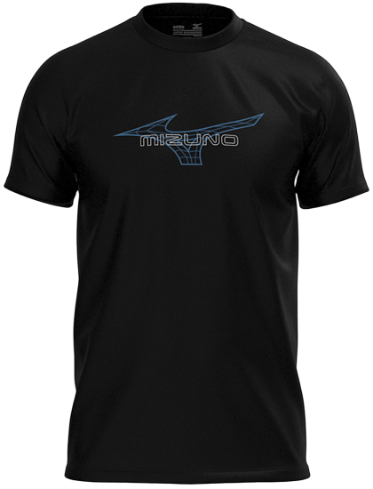 Футболка мужская Mizuno Athletics Black - Фото 1 большая