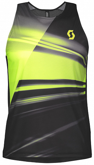 Майка мужская Scott Rc Run Black/Yellow - Фото 1 большая