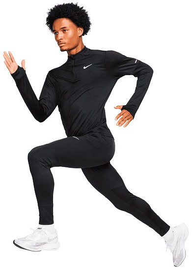 Пулон мужской Nike Dri-FIT 1/4-Zip Black - Фото 3 большая