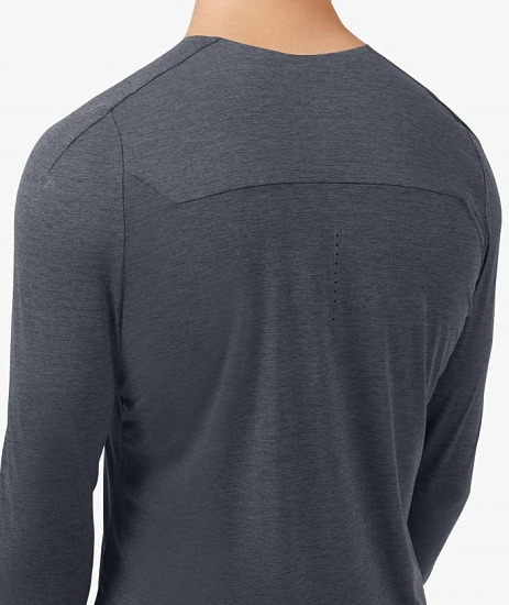 Футболка мужская On Performance Long-T Ombre Blue - Фото 4 большая