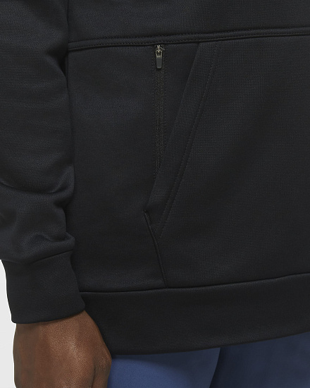 Свитшот мужской Nike Therma Training Crew Black/Dark Grey - Фото 5 большая