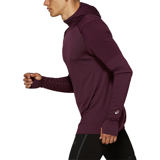 Футболка мужская ASICS Metarun LS Top Deep Mars - Фото 4 большая