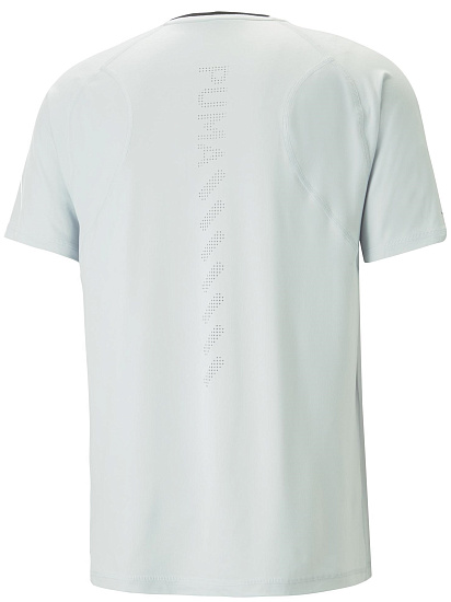Футболка мужская Puma Run Cloudspun Ss Platinum Gray Heather - Фото 2 большая