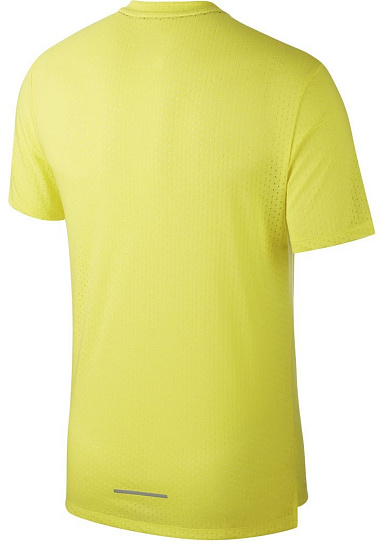 Футболка мужская Nike Breath Rise 365 Ss Opti Yellow/Htr/Reflective Silver - Фото 2 большая
