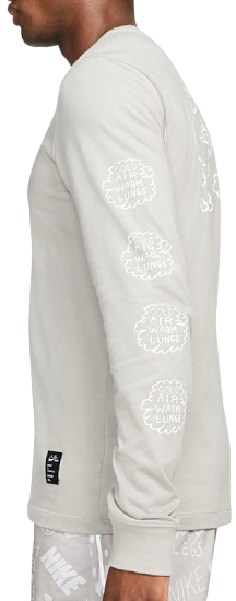 Футболка мужская Nike Dri-FIT Nathan Bell College Grey - Фото 3 большая