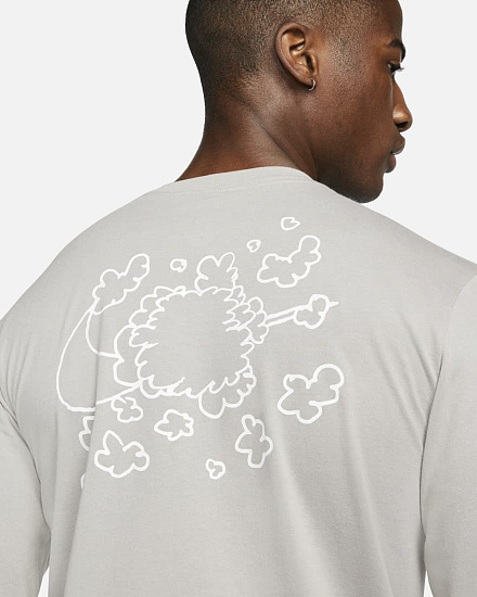 Футболка мужская Nike Dri-FIT Nathan Bell College Grey - Фото 7 большая