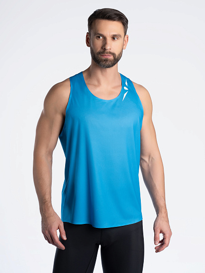Майка мужская UGLOW Road Vest Blue - Фото 4 большая