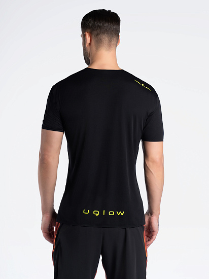 Футболка мужская UGLOW Classics Black/Yellow - Фото 5 большая