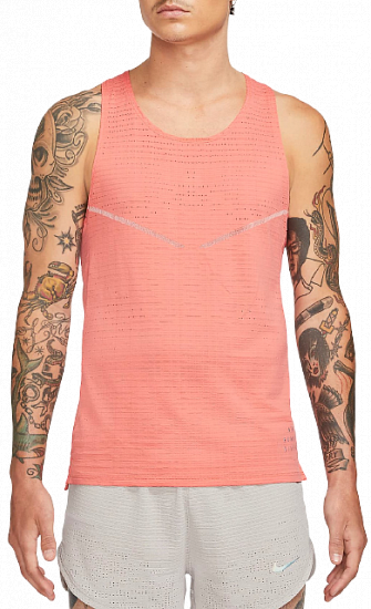 Майка мужская Nike Dri-FIT ADV Run Division Magic Ember/Black - Фото 1 большая