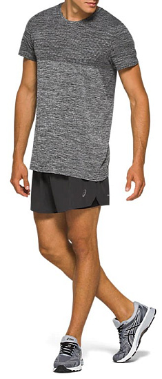 Футболка мужская ASICS Race Seamless SS Performance Black - Фото 2 большая