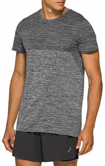 Футболка мужская ASICS Race Seamless SS Performance Black - Фото 1 большая