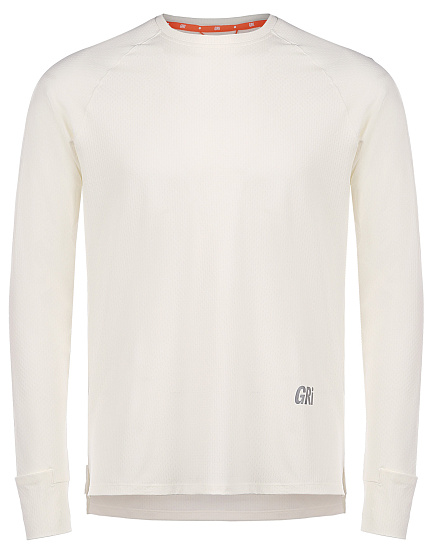 Лонгслив мужской GRI Весна Белый - Фото 1 большая