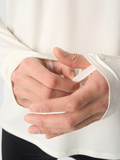 Лонгслив мужской GRI Весна Белый - Фото 4 большая