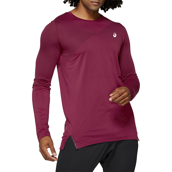 Футболка мужская ASICS Seamless LS Top Chili Flake - Фото 3 большая