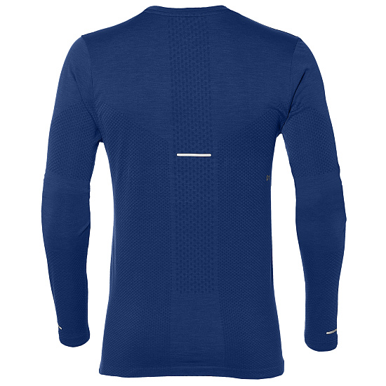Футболка мужская ASICS Seamless LS Mako Blue - Фото 2 большая