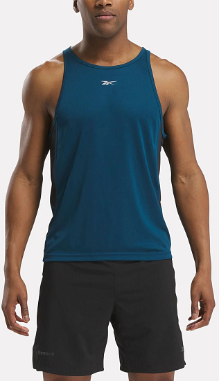 Майка мужская Reebok Run Speedwick Синий - Фото 2 большая