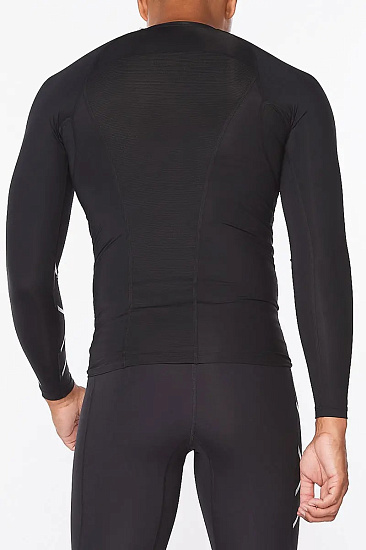 Футболка мужская 2XU Core Compression L/S Black/Silver - Фото 3 большая