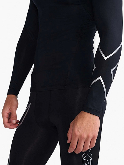 Футболка мужская 2XU Core Compression L/S Black/Silver - Фото 6 большая
