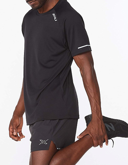 Футболка мужская 2XU Aero Black - Фото 2 большая