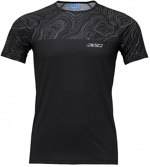 Футболка мужская KV+ Sprint Wave Black - Фото 1 большая